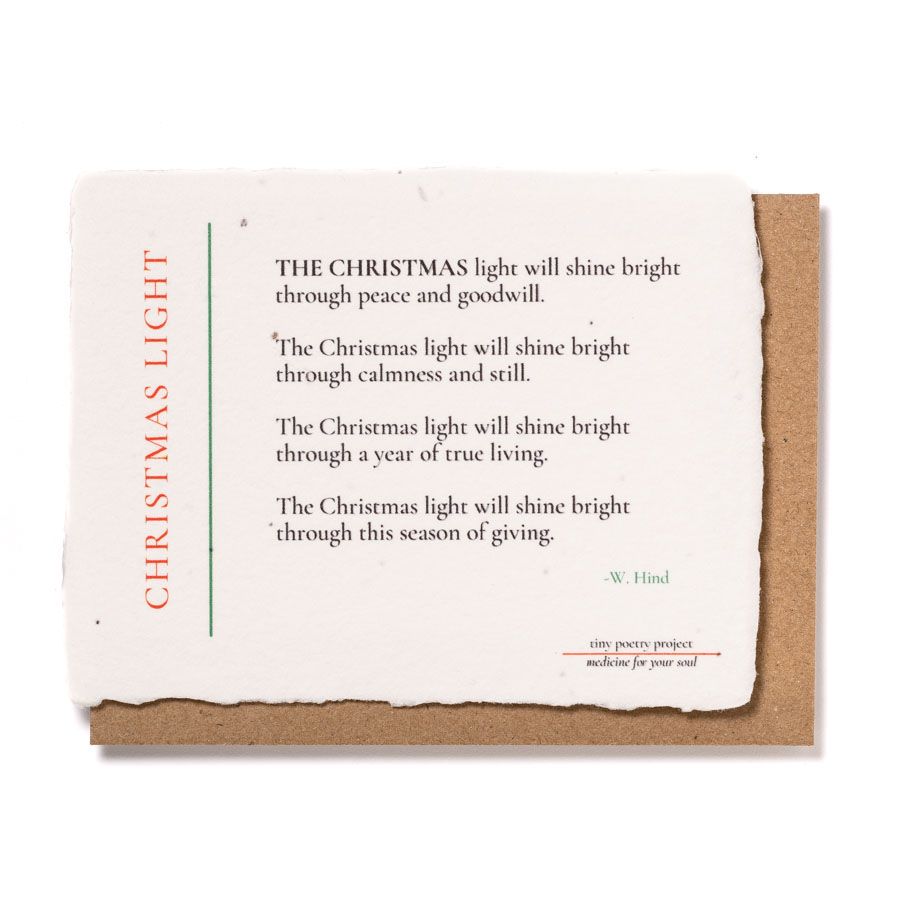 Christmas Light: Plantable Wildflower Christmas Card