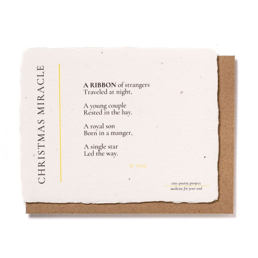 Christmas Miracle: Plantable Wildflower Christmas Card