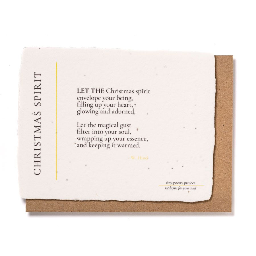 Christmas Spirit: Plantable Wildflower Christmas Card