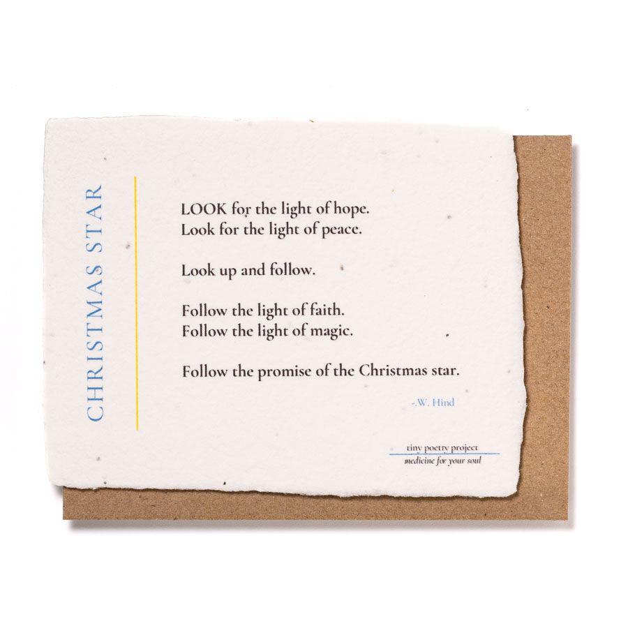 Christmas Star: Plantable Wildflower Christmas Card