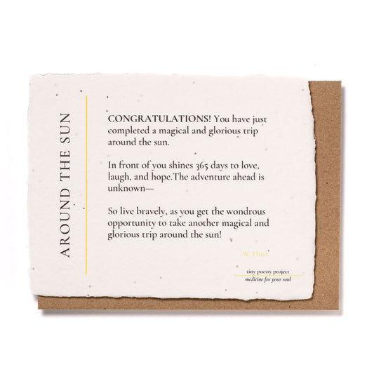 Around the Sun: Plantable Wildflower Birthday Card