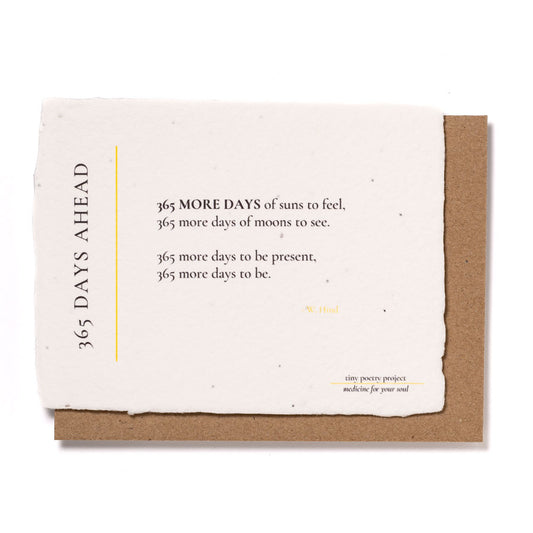 365 Days Ahead: Plantable Wildflower Birthday Card