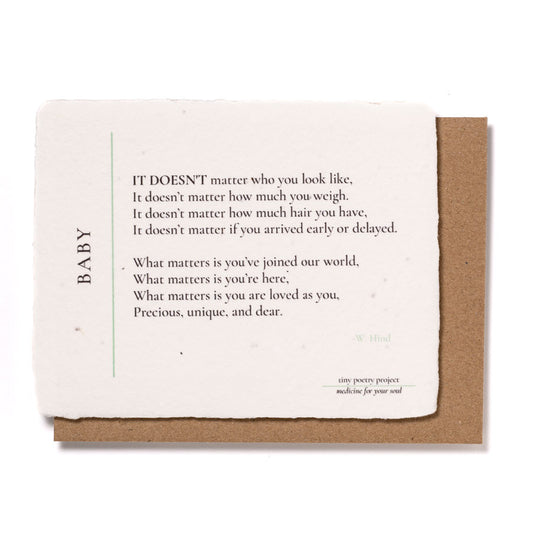 Baby: Plantable Card For Baby/Parents
