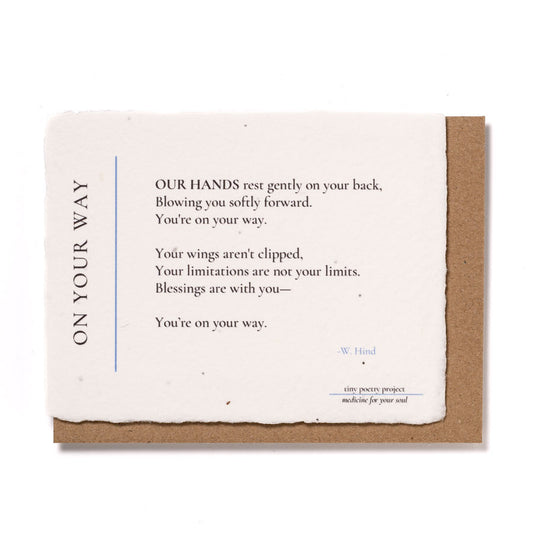 On Your Way: Plantable Wildflower Greeting Card