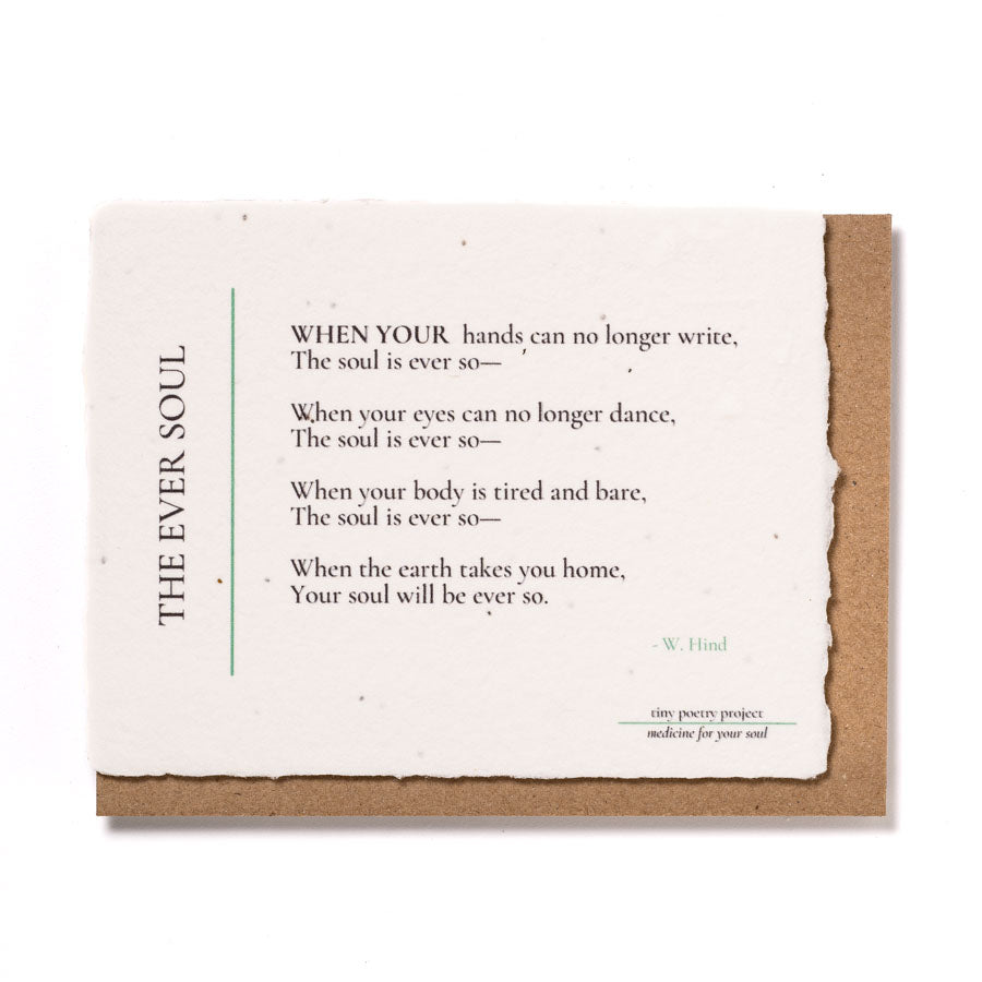 The Ever Soul: Plantable Wildflower Greeting Card
