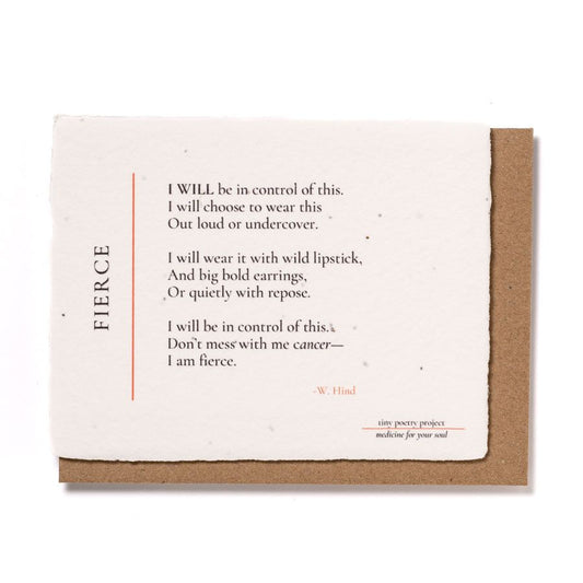 Fierce: Plantable Wildflower Friend Greeting Card