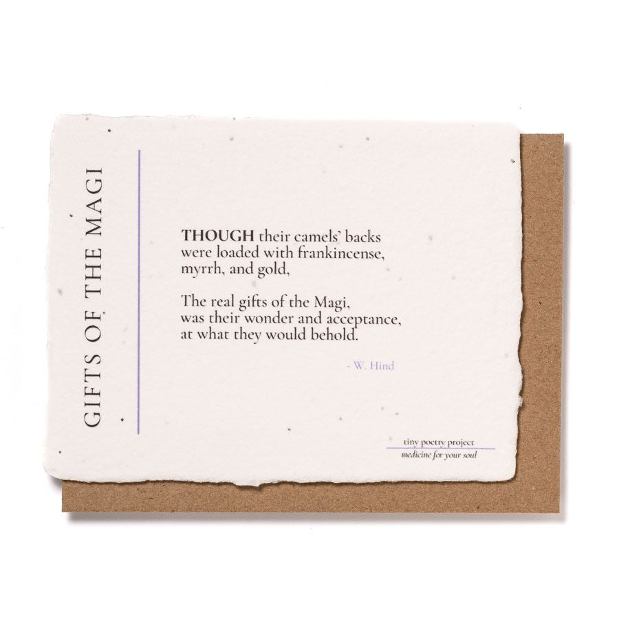 Gifts of the Magi: Plantable Wildflower Christmas Card