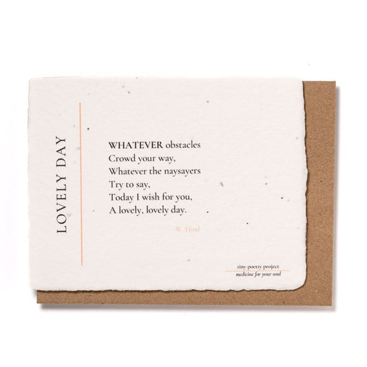 Lovely Day: Plantable Wildflower Greeting Card