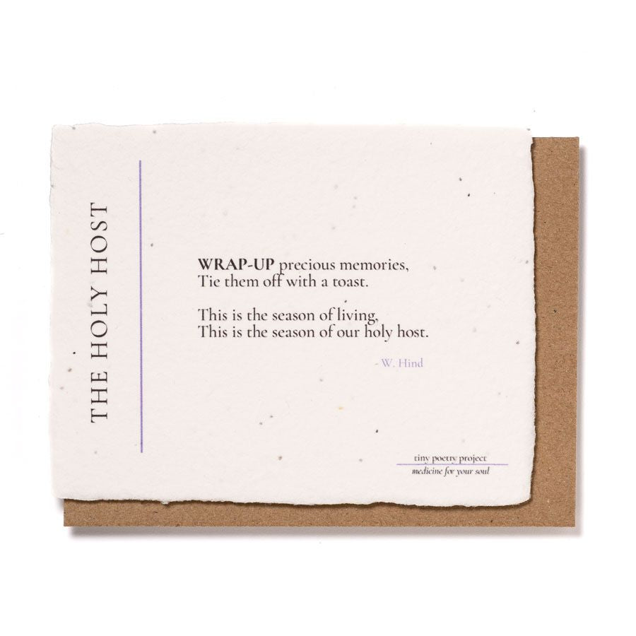 Holy Host: Plantable Wildflower Christmas Card