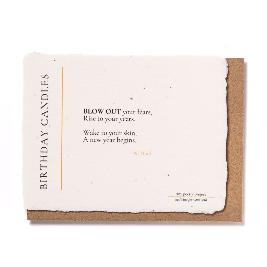 Birthday Candles: Plantable Wildflower Birthday Card
