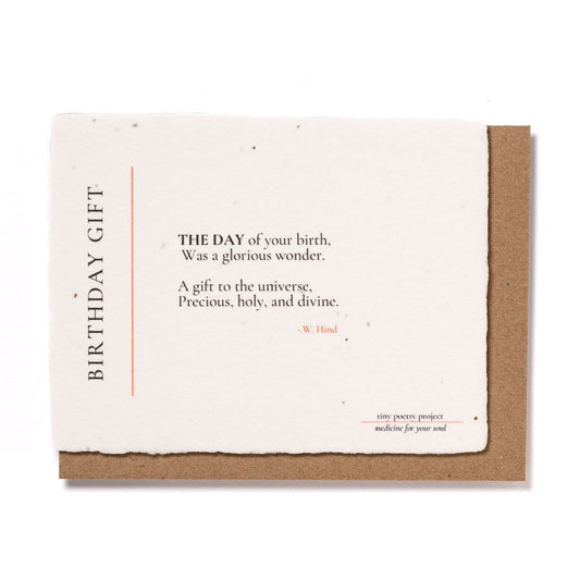 Birthday Gift: Plantable Wildflower Birthday Card