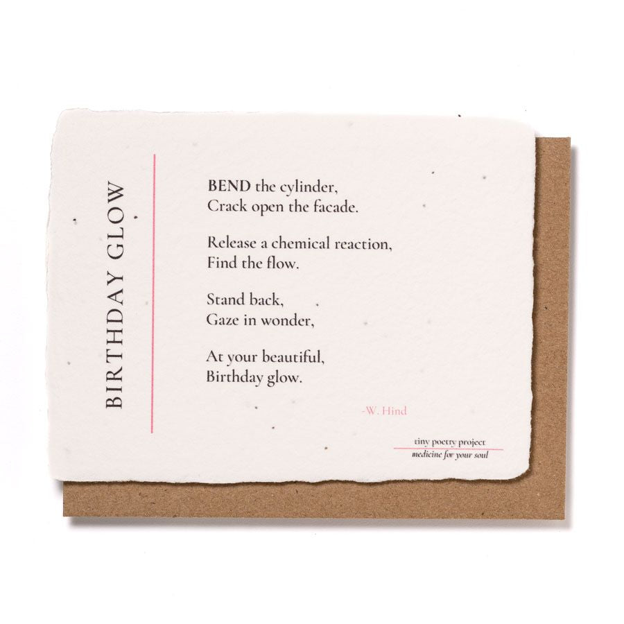 Birthday Glow: Plantable Wildflower Birthday Card