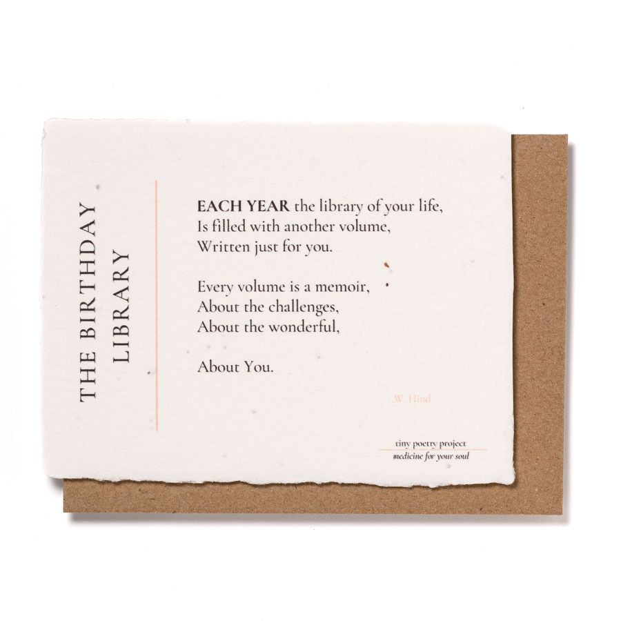 Birthday Library: Plantable Wildflower Birthday Card