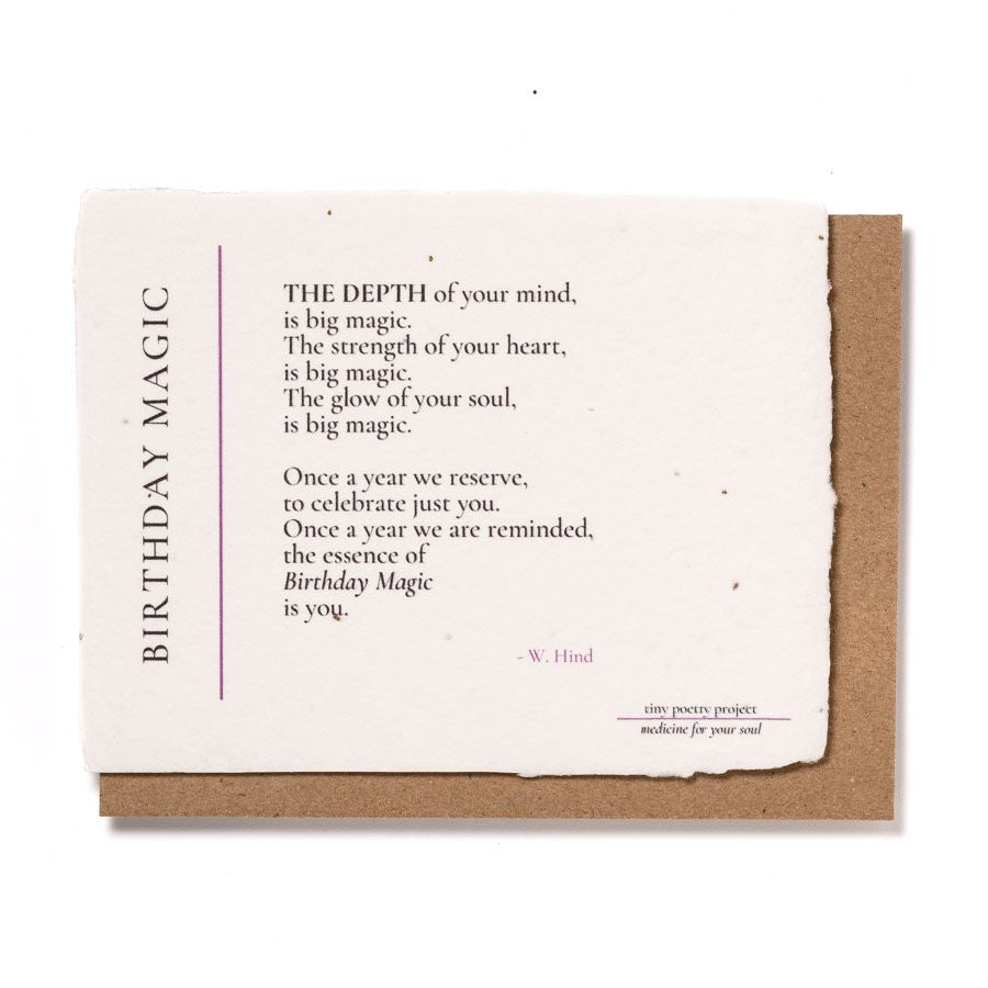 Birthday Magic: Plantable Wildflower Birthday Card