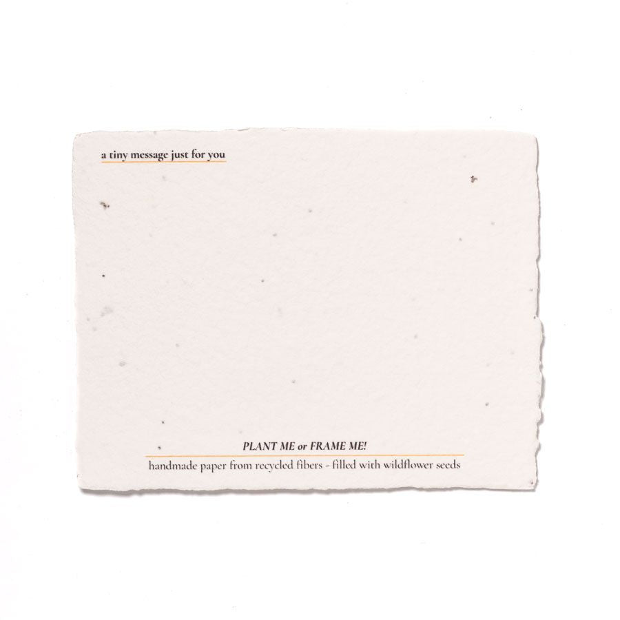 Fierce: Plantable Wildflower Friend Greeting Card