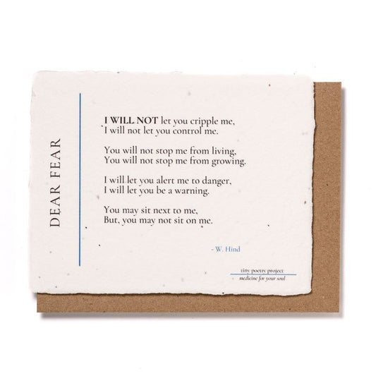 Dear Fear: Plantable Wildflower Birthday Card