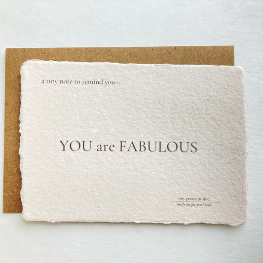 You Are Fabulous: Lift Me Up! Card