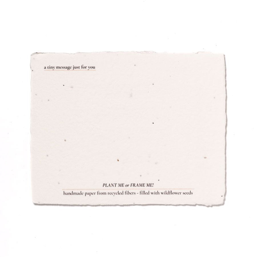 Flip the Canvas: Plantable Wildflower Greeting Card