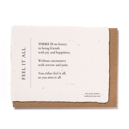 Feel it All: Plantable Wildflower Greeting Card