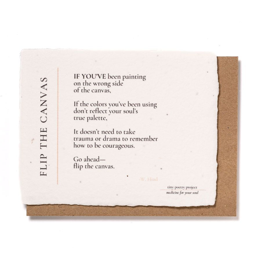 Flip the Canvas: Plantable Wildflower Greeting Card