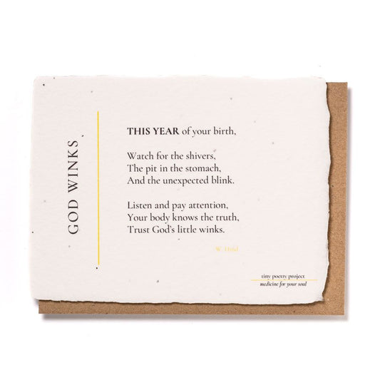 God Winks: Plantable Wildflower Birthday Card