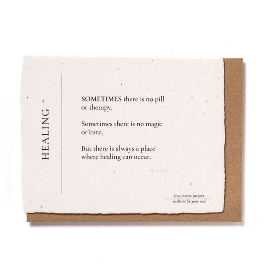 Healing: Plantable Wildflower Friend Greeting Card