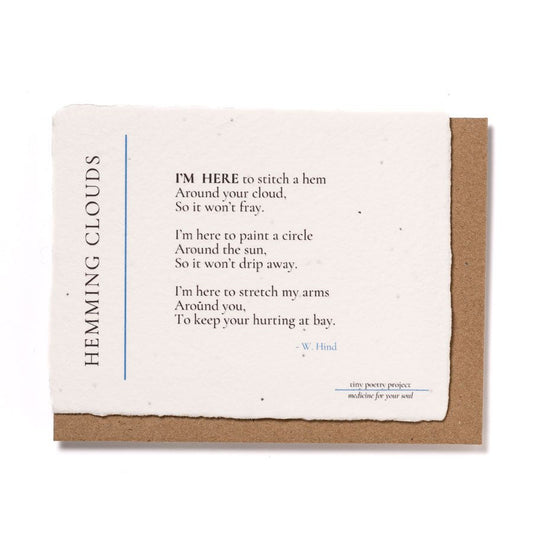 Hemming Clouds: Plantable Wildflower Greeting Card