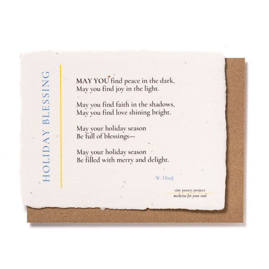 Holiday Blessing: Plantable Wildflower Christmas Card