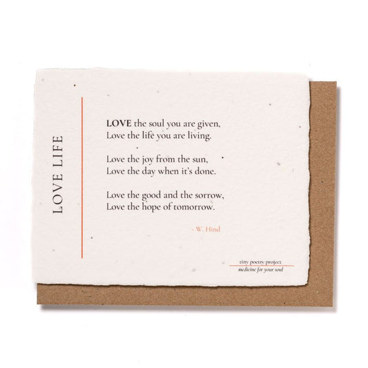 Love Life: Plantable Wildflower Greeting Card
