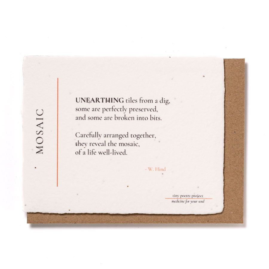 Mosaic: Plantable Wildflower Greeting Card