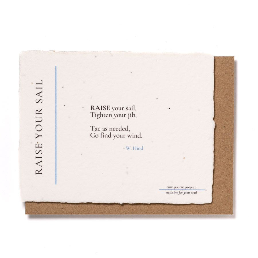 Raise Your Sail: Plantable Wildflower Greeting Card