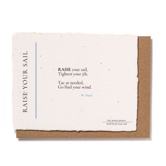 Raise Your Sail: Plantable Wildflower Greeting Card