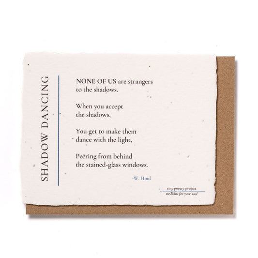 Shadow Dancing: Plantable Wildflower Greeting Card