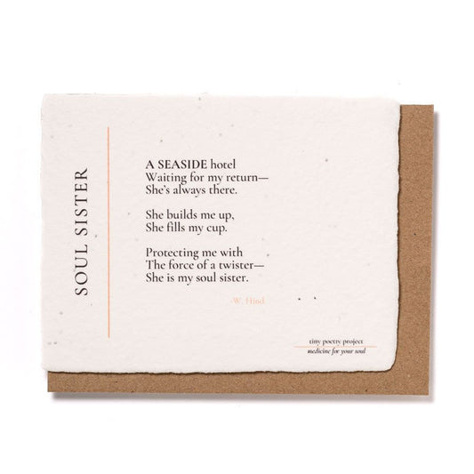 Soul Sister: Plantable Wildflower Greeting Card
