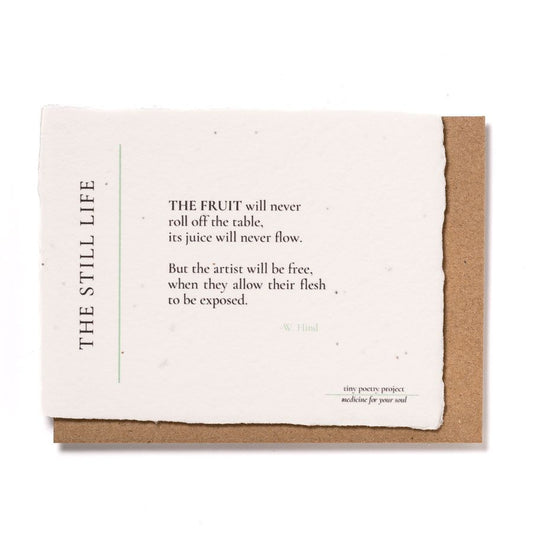 The Still Life: Plantable Wildflower Greeting Card