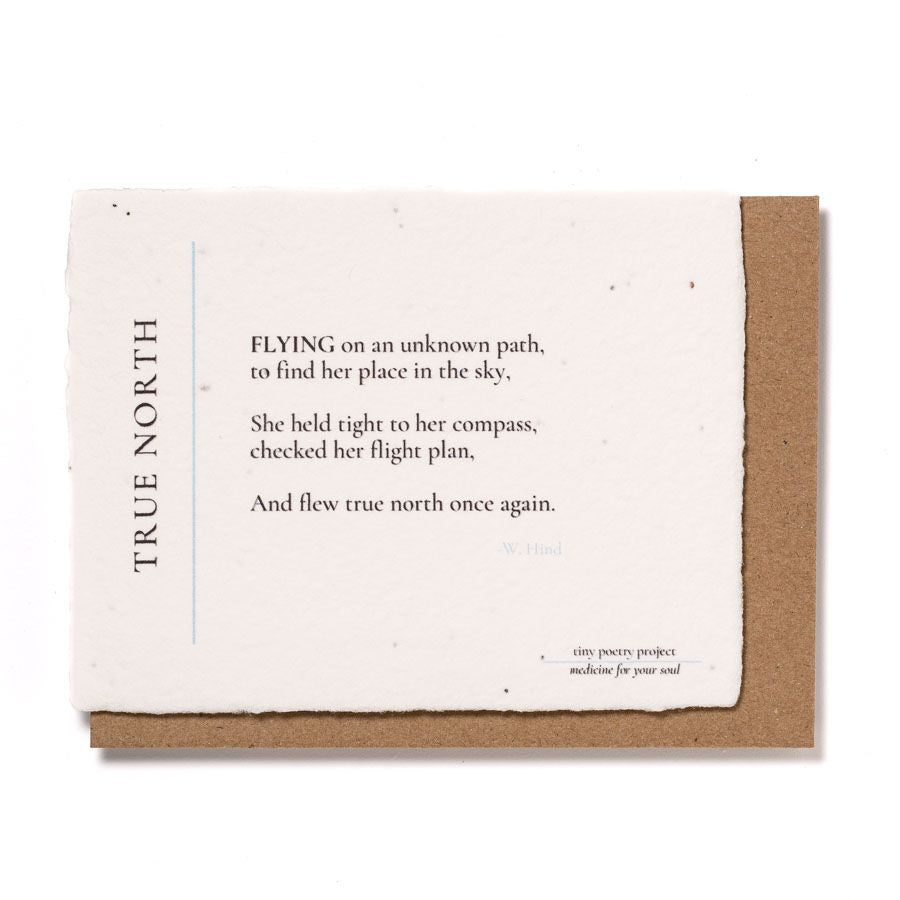 True North: Plantable Wildflower Greeting Card
