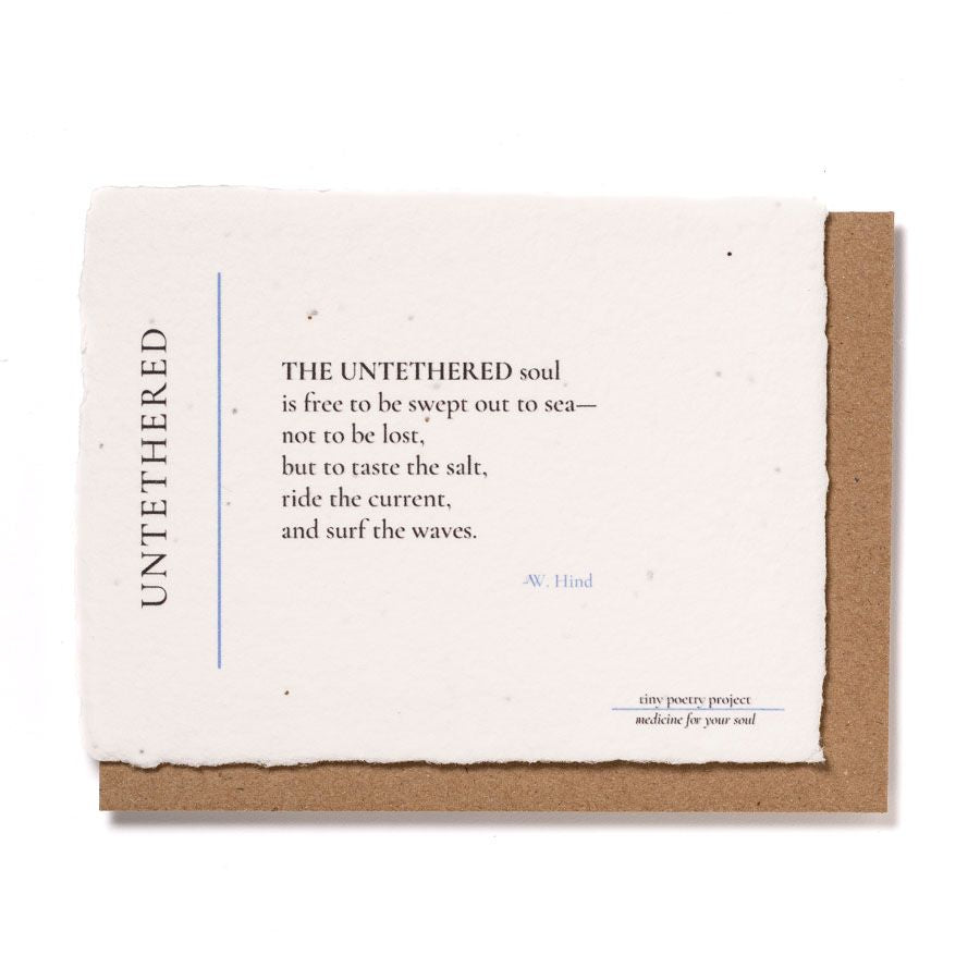 Untethered: Plantable Wildflower Greeting Card