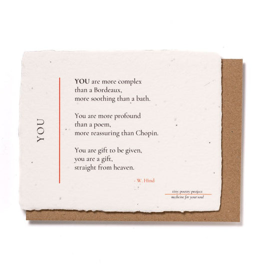 You: Valentine's Day Plantable Card