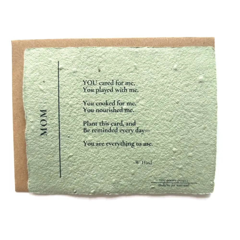 Mom: Plantable Herb Seeded Card