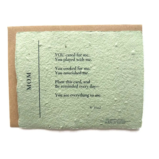 Mom: Plantable Herb Seeded Card