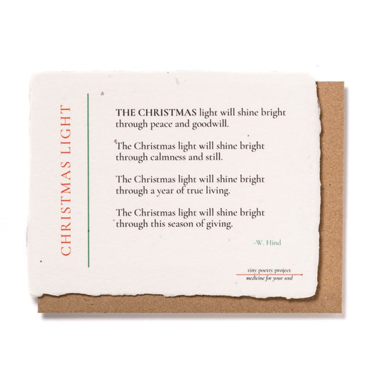 Christmas Light: Plantable Wildflower Christmas Card