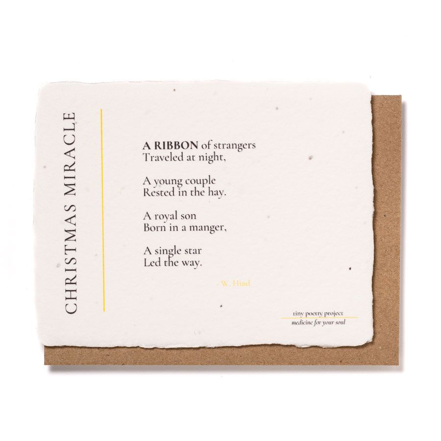 Christmas Miracle: Plantable Wildflower Christmas Card