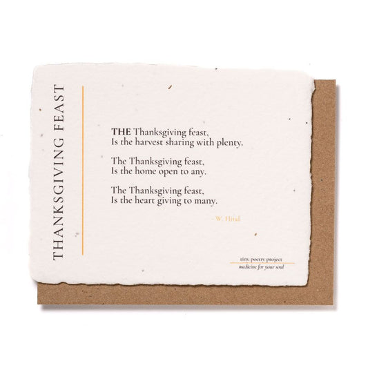 Thanksgiving Feast: Plantable Wildflower Card