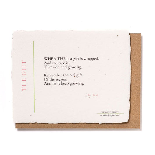 The Gift: Plantable Wildflower Christmas Card